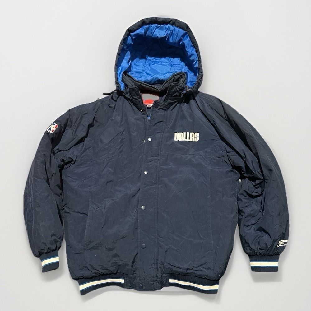 Reebok Navy Blue Hooded Puffer Jacket